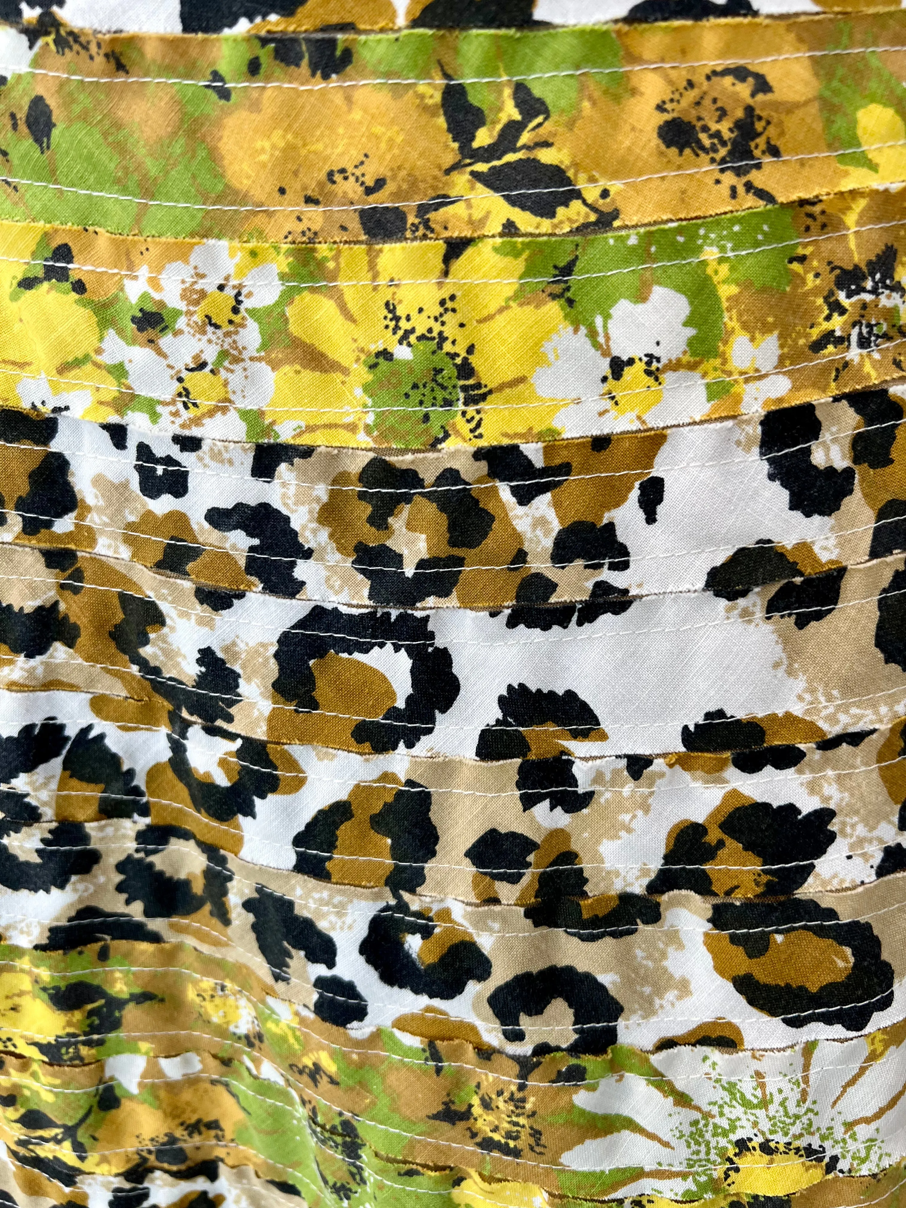 00’s Revival 60’s Reversible Print Wrap Skirt