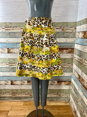 00’s Revival 60’s Reversible Print Wrap Skirt