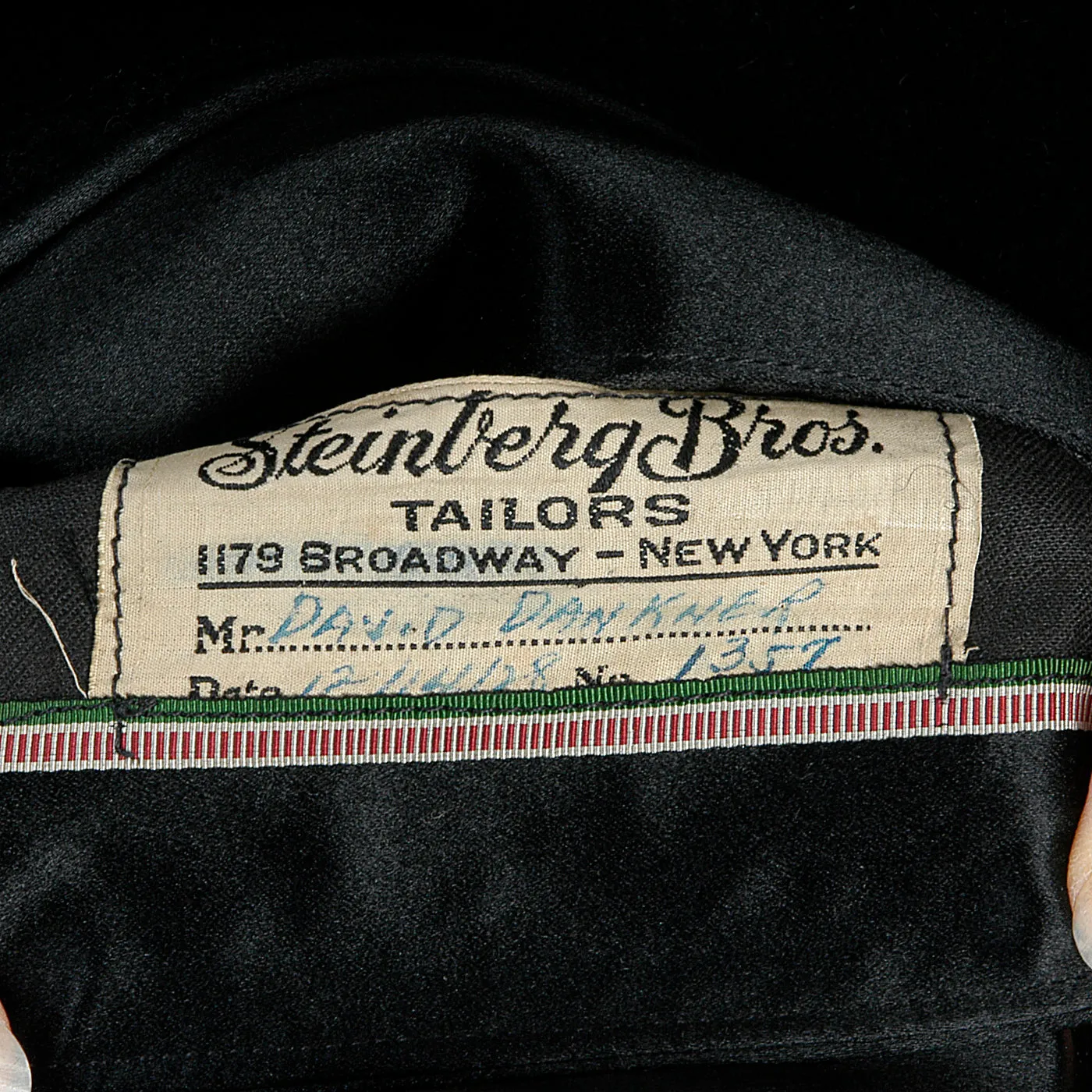 1920s Men's Black Wool Overcoat