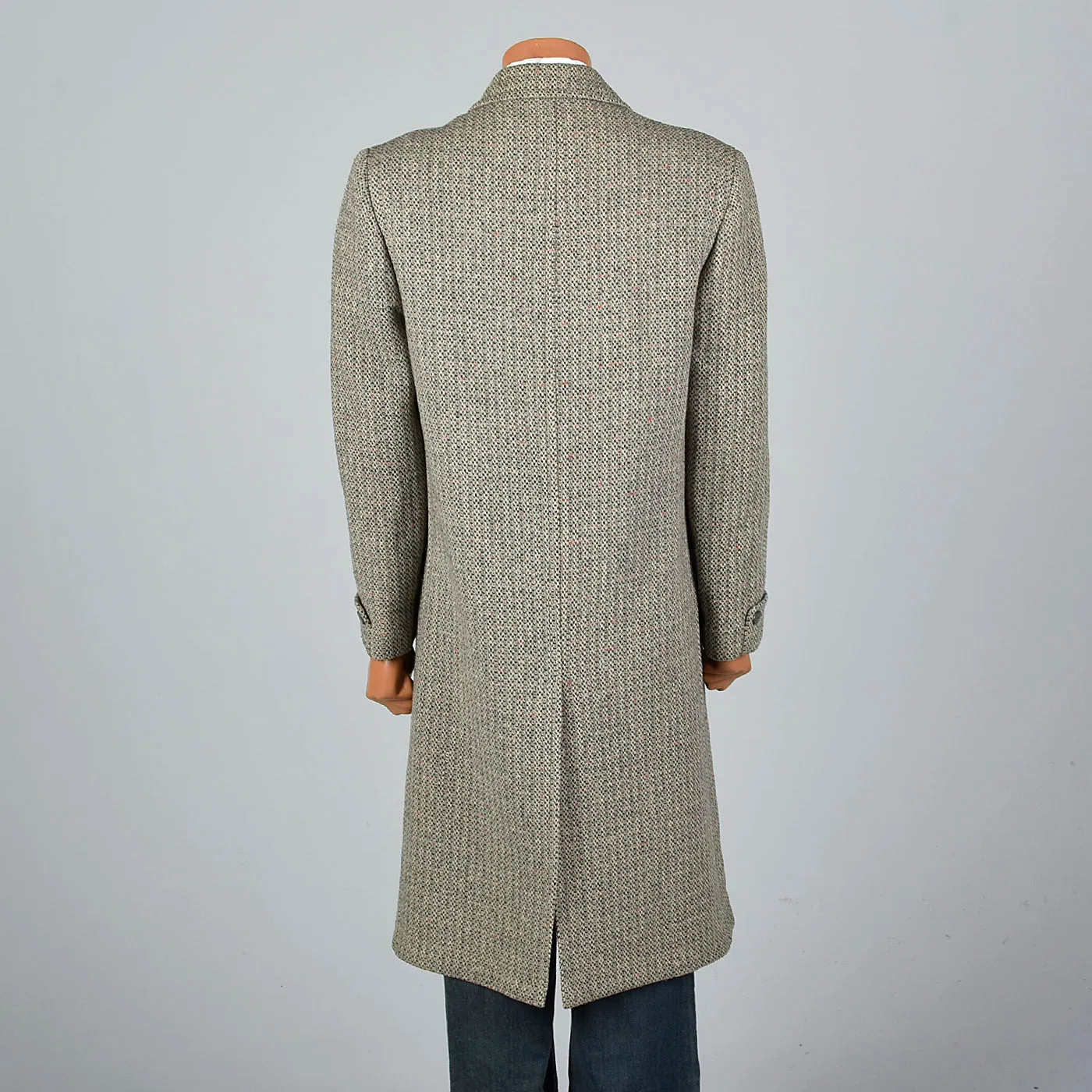 1950s Mens Tweed Overcoat
