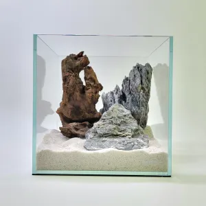 3 Gallon Ultra-Low Iron Nano Rimless Cube Tank