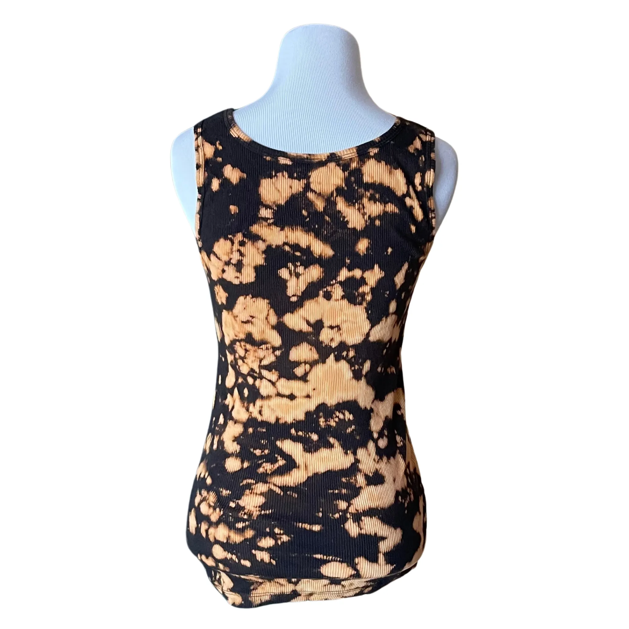 Acid Wash Tie-Dye Ribbed Tank