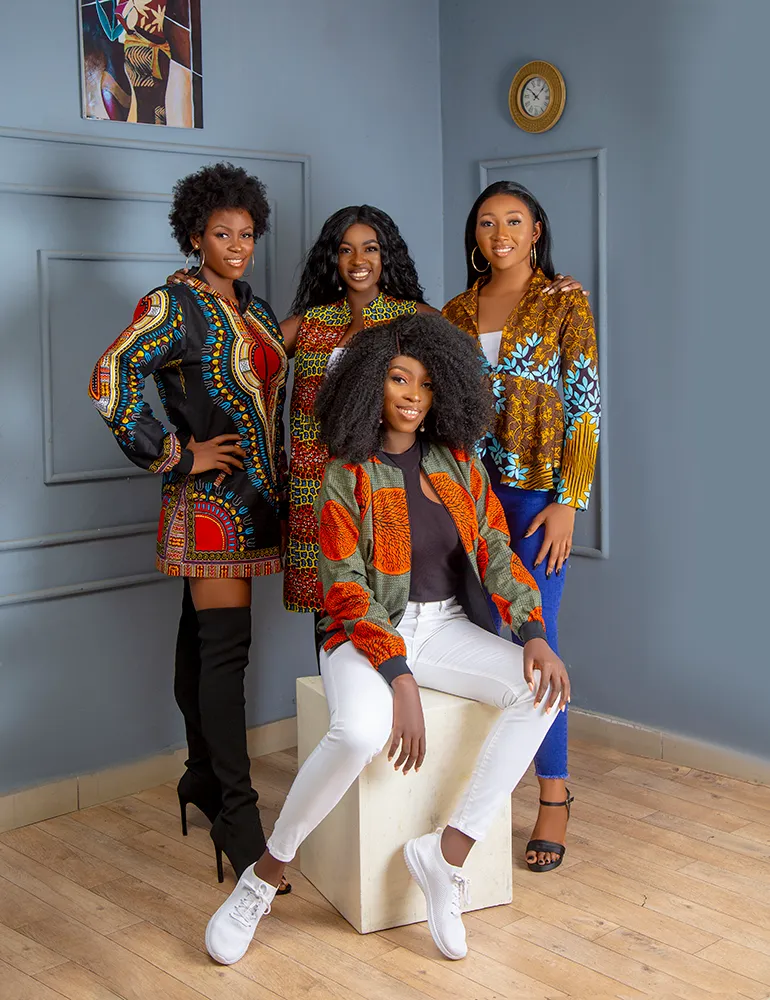 AFRICAN FABRIC TITILAYO BOMBER JACKET