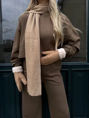 Alma sweatshirt mørkebrun