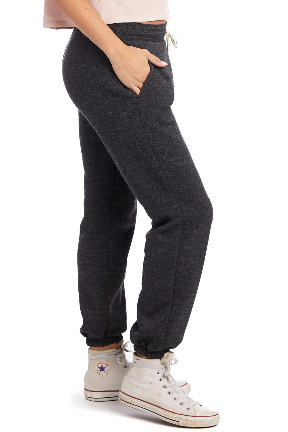 Alternative Womens Eco Classic Sweatpants w/ Pockets - Black