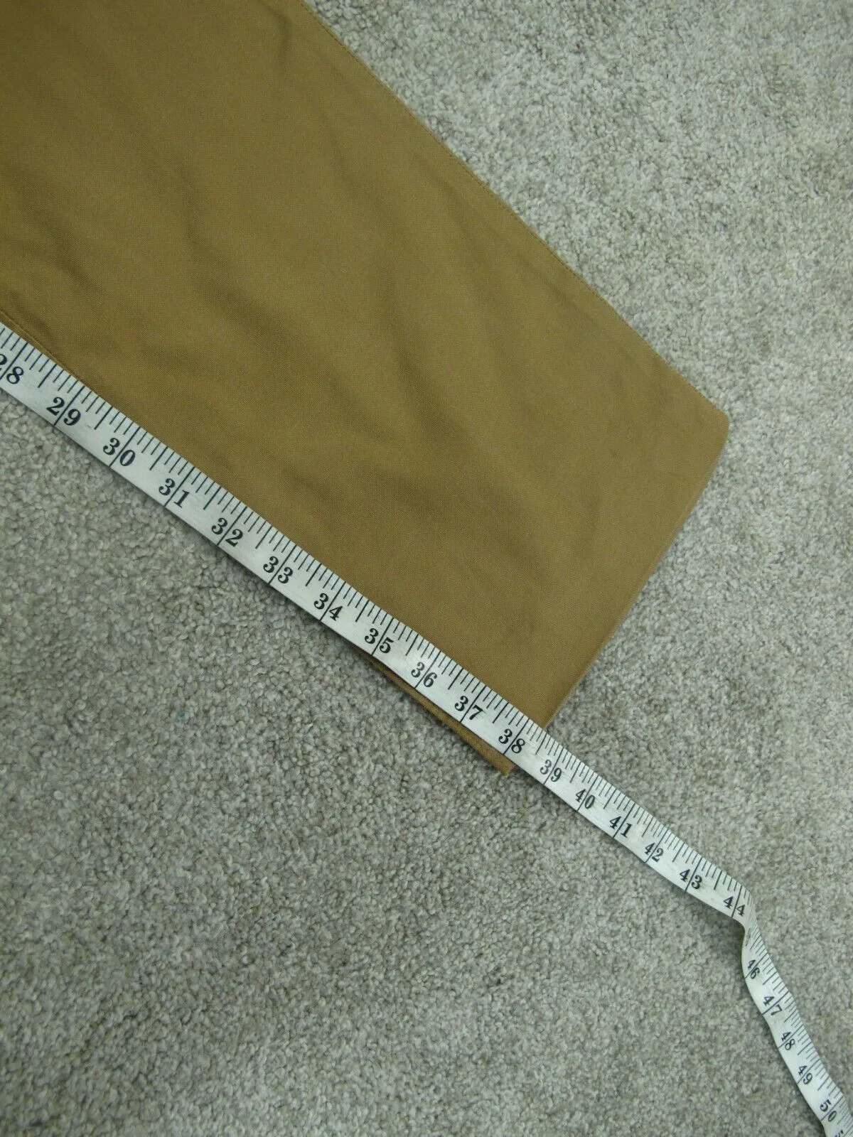 Ann Taylor Womens Pant Dress Mid Rise Straight Leg Pockets khaki Size 0P
