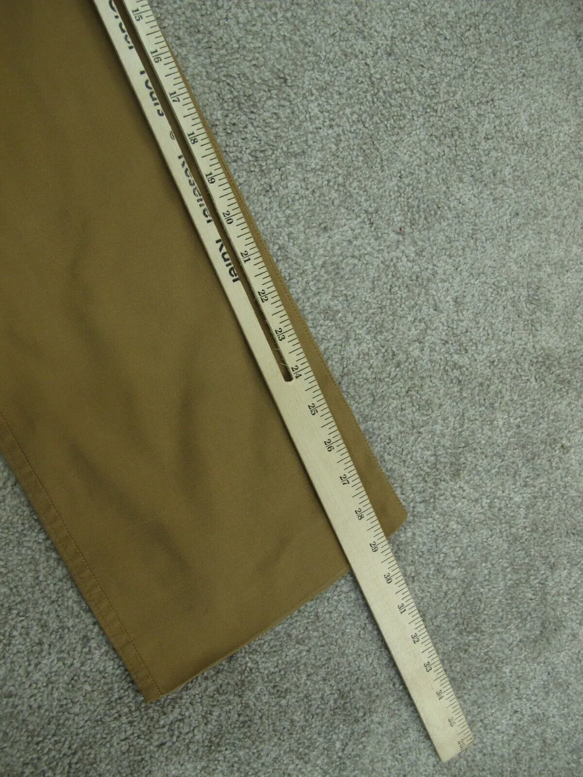 Ann Taylor Womens Pant Dress Mid Rise Straight Leg Pockets khaki Size 0P