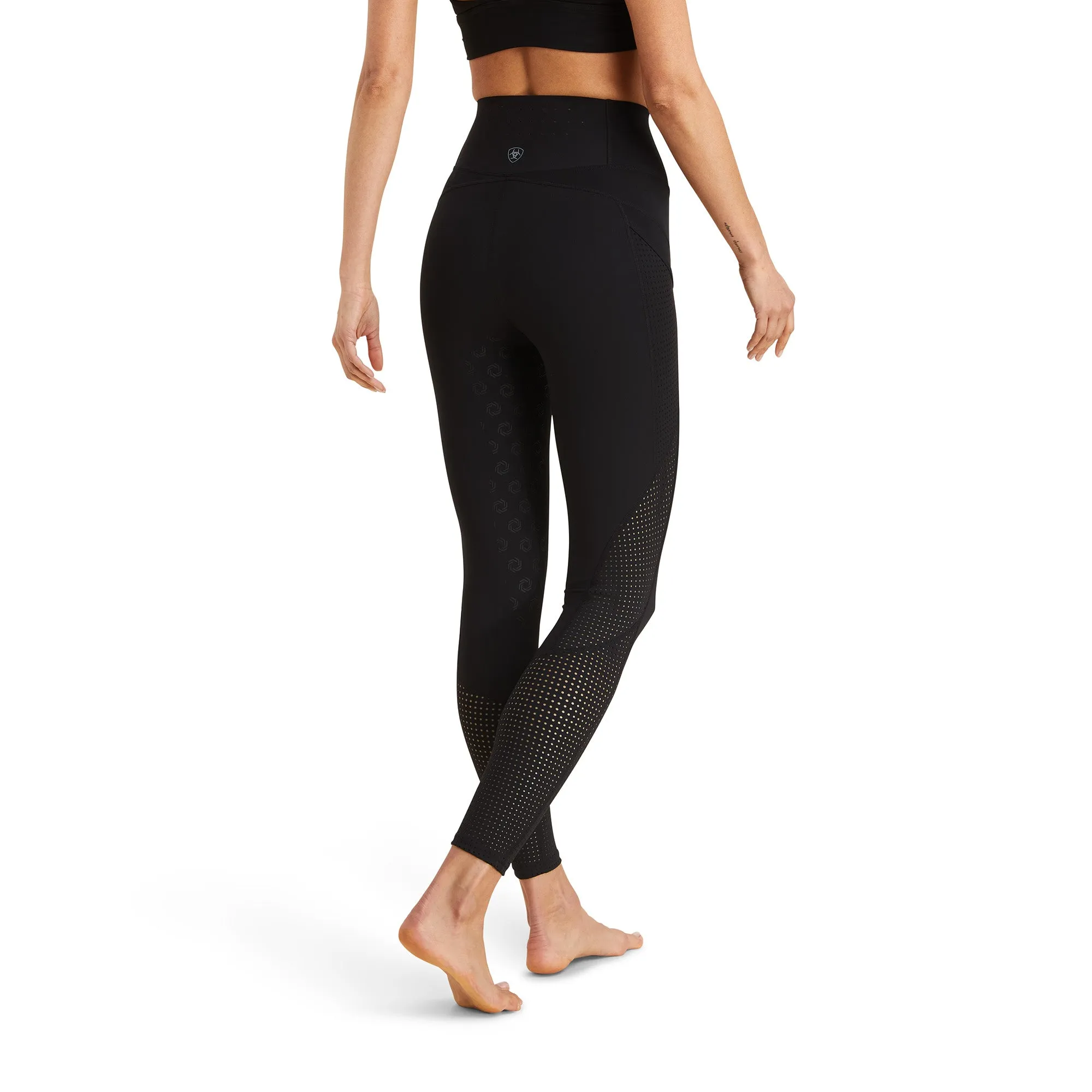 Ariat® Ladies Breathe EOS Half Grip Tight Black Leggings 10043401