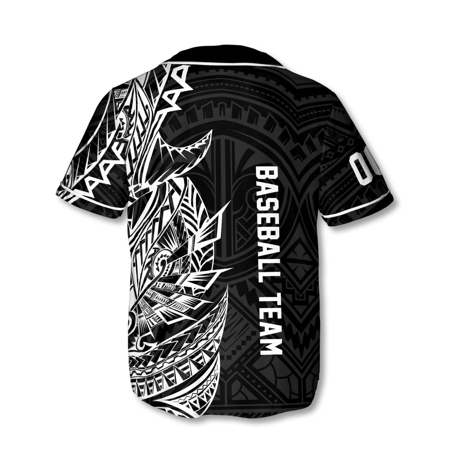Athlete BW Tribal Custom Baseball Jersey, Best Shirt for Baseball Lover, Gift for Men