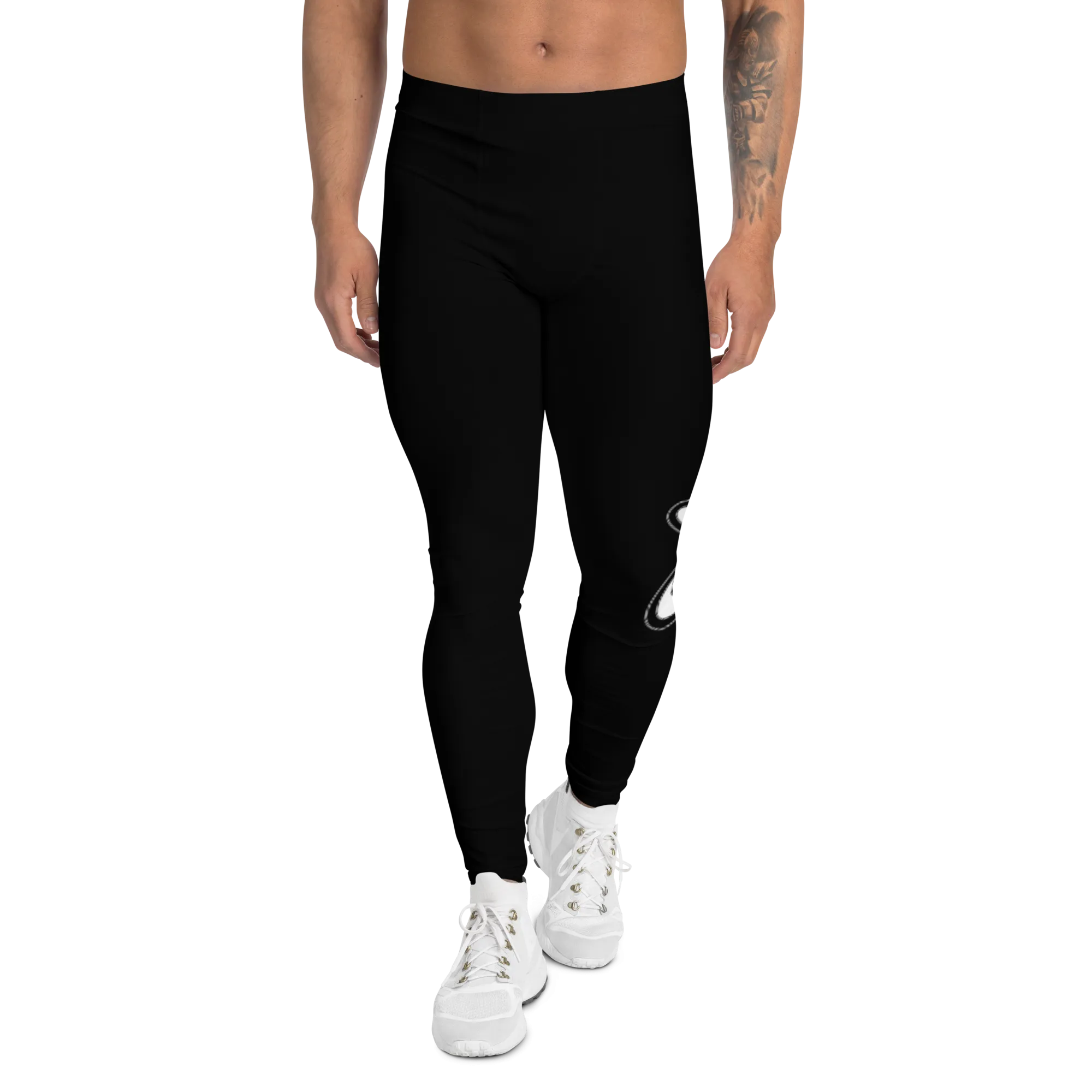 Athletic Apparatus Black White logo V3 Men's Leggings