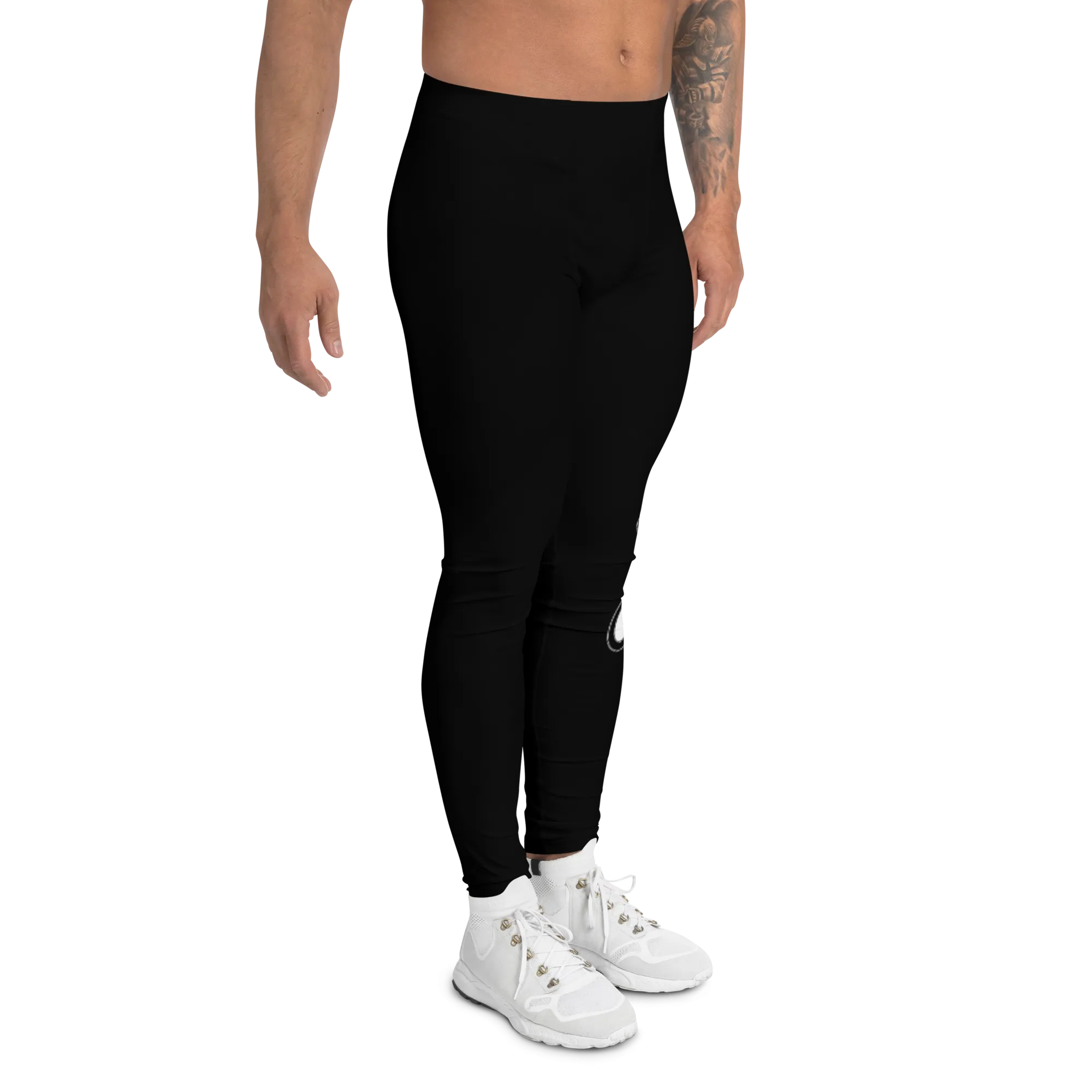 Athletic Apparatus Black White logo V3 Men's Leggings