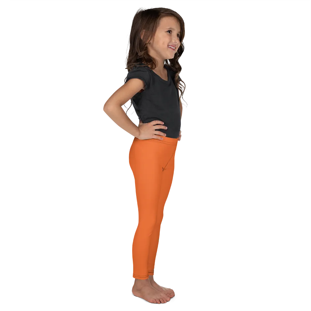 Athletic Apparatus Orange Black logo Kid's Leggings