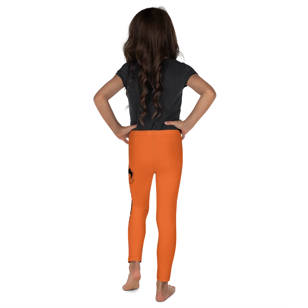 Athletic Apparatus Orange Black logo Kid's Leggings