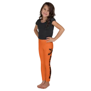 Athletic Apparatus Orange Black logo Kid's Leggings