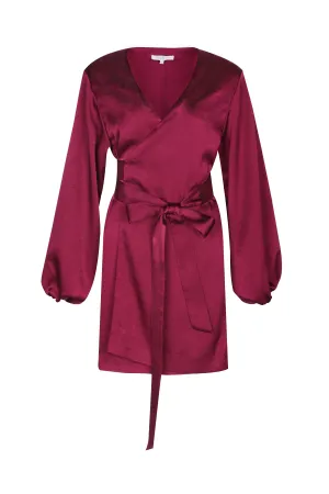 Aurora Wrap Dress in Rouge