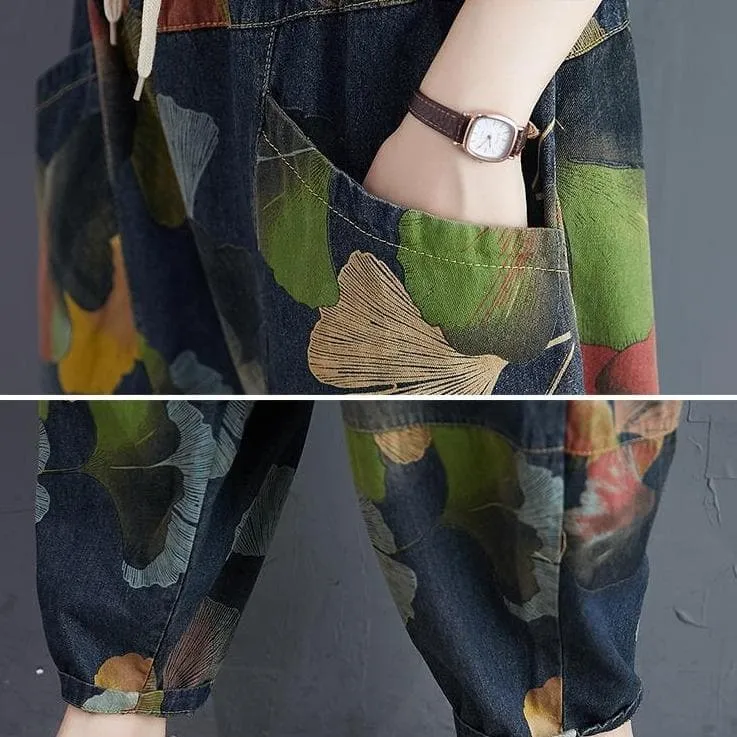 Balloon Pants With Colorful Print