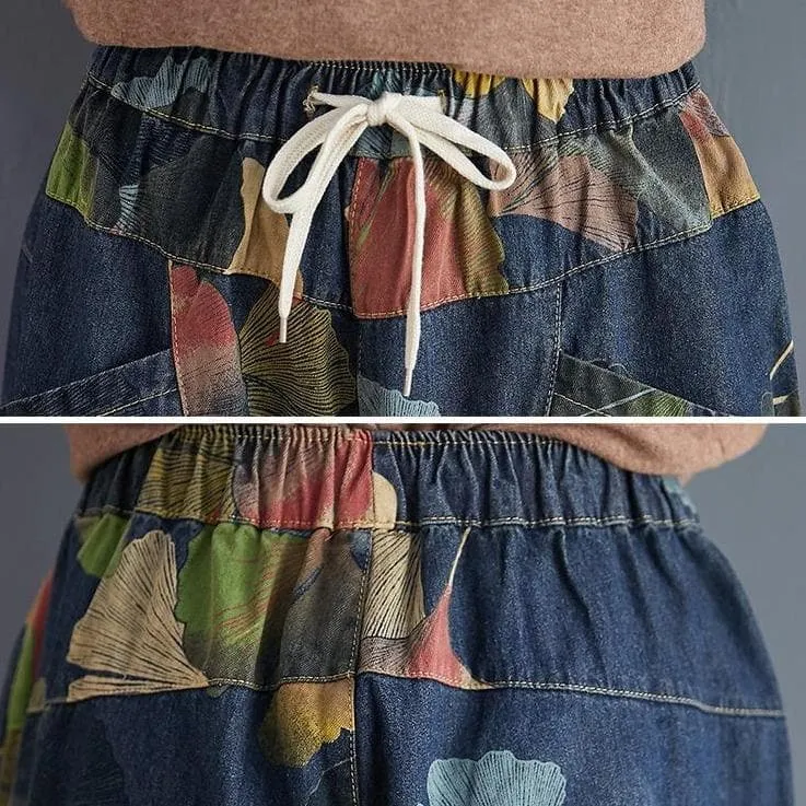 Balloon Pants With Colorful Print