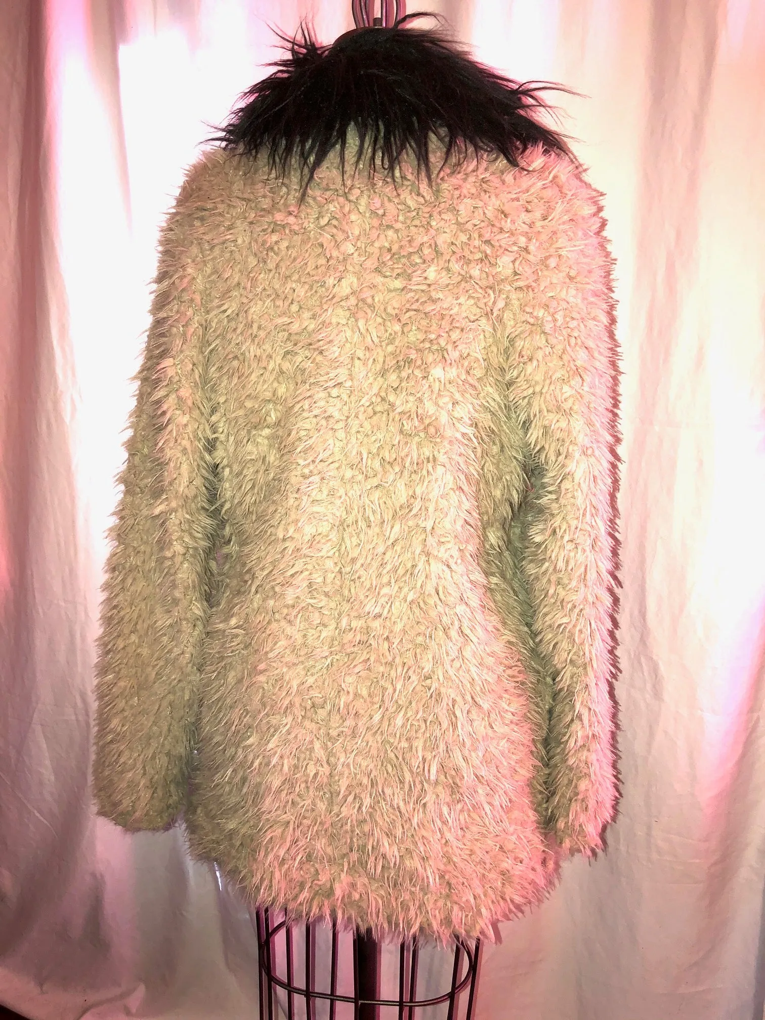Beige Fake Fur Coat