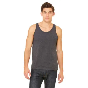 Bella   Canvas Unisex Dark Grey Heather Jersey Tank