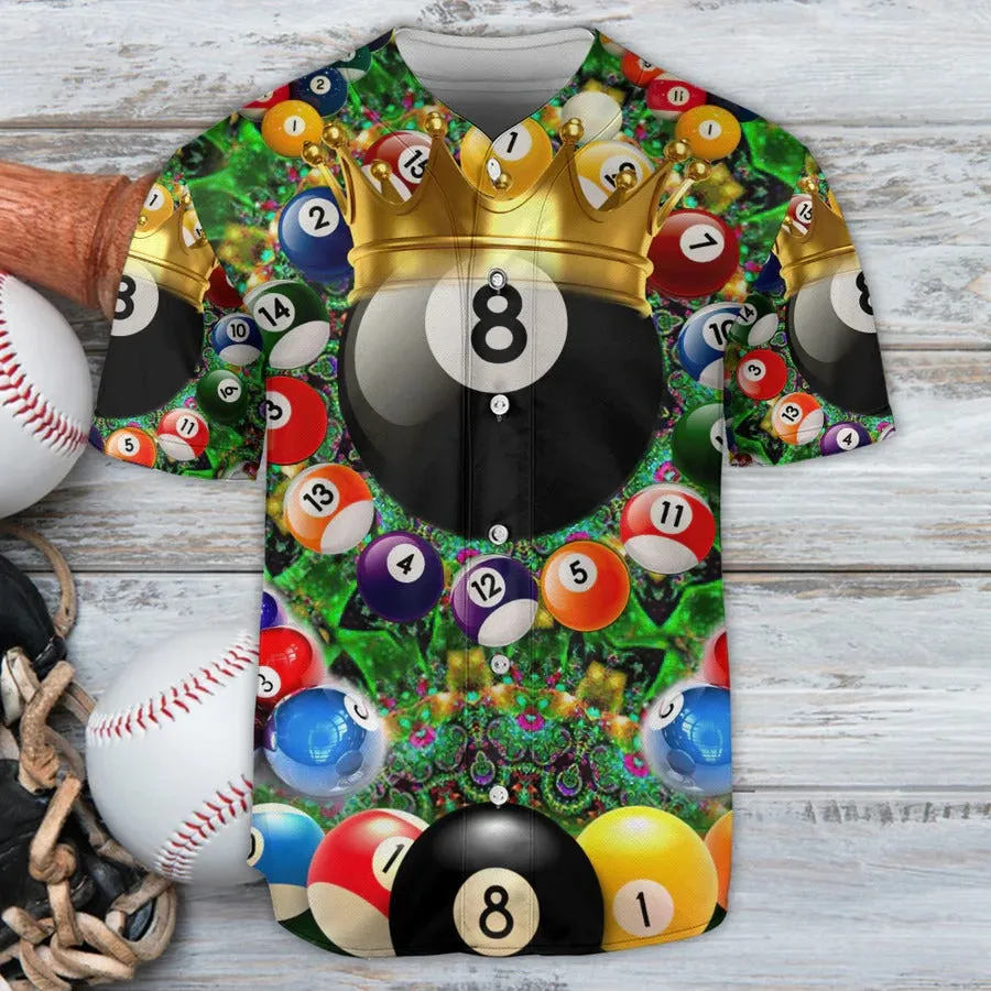 Billiard Baseball Jersey, Warning Pool Shark On Duty Billiard Baseball Jersey For Men And Women - Perfect Gift For Billiard Lovers, Billiard Players