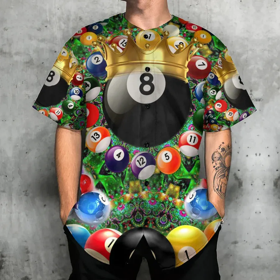 Billiard Baseball Jersey, Warning Pool Shark On Duty Billiard Baseball Jersey For Men And Women - Perfect Gift For Billiard Lovers, Billiard Players