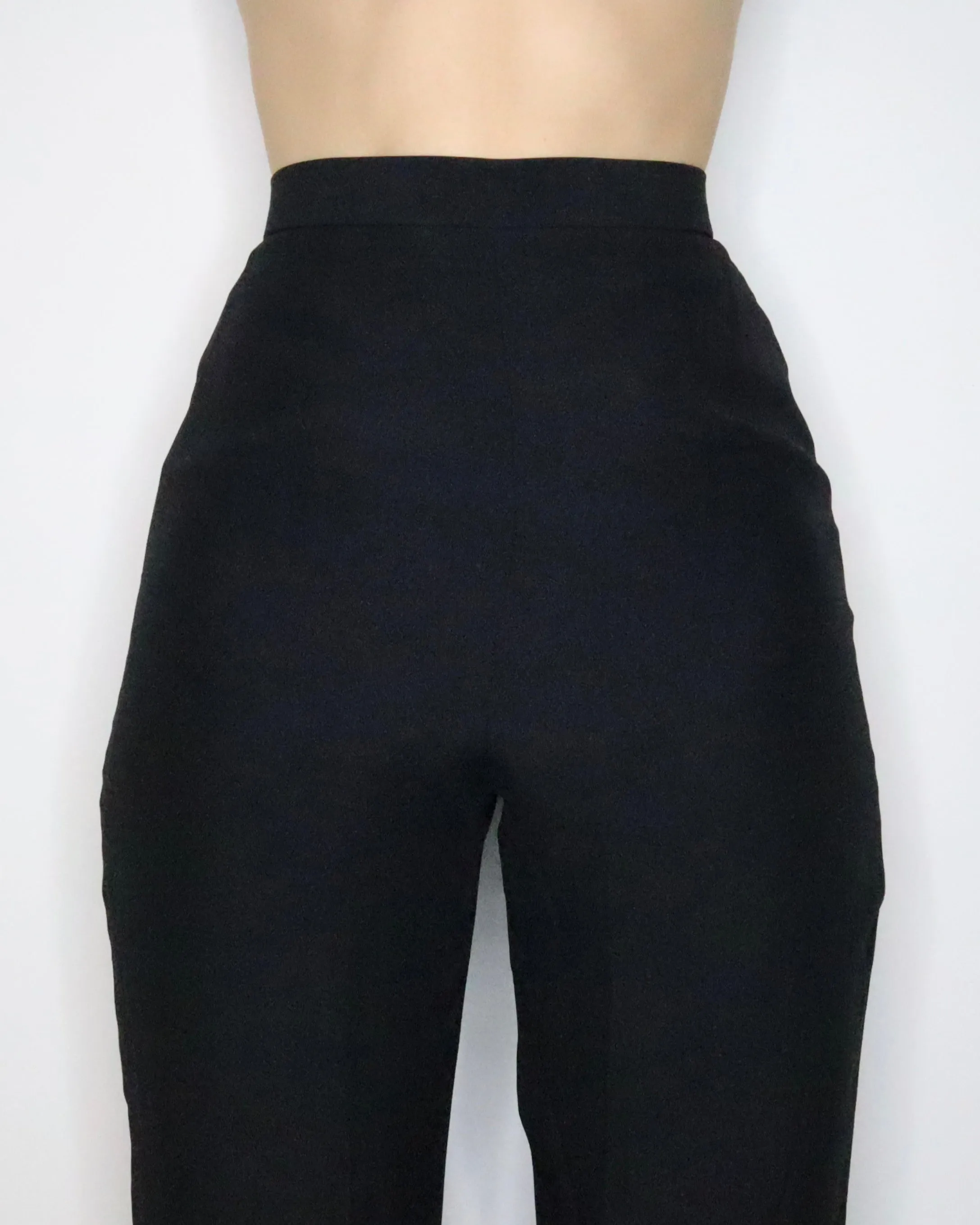 Black High Waisted Pants (XS-S) 