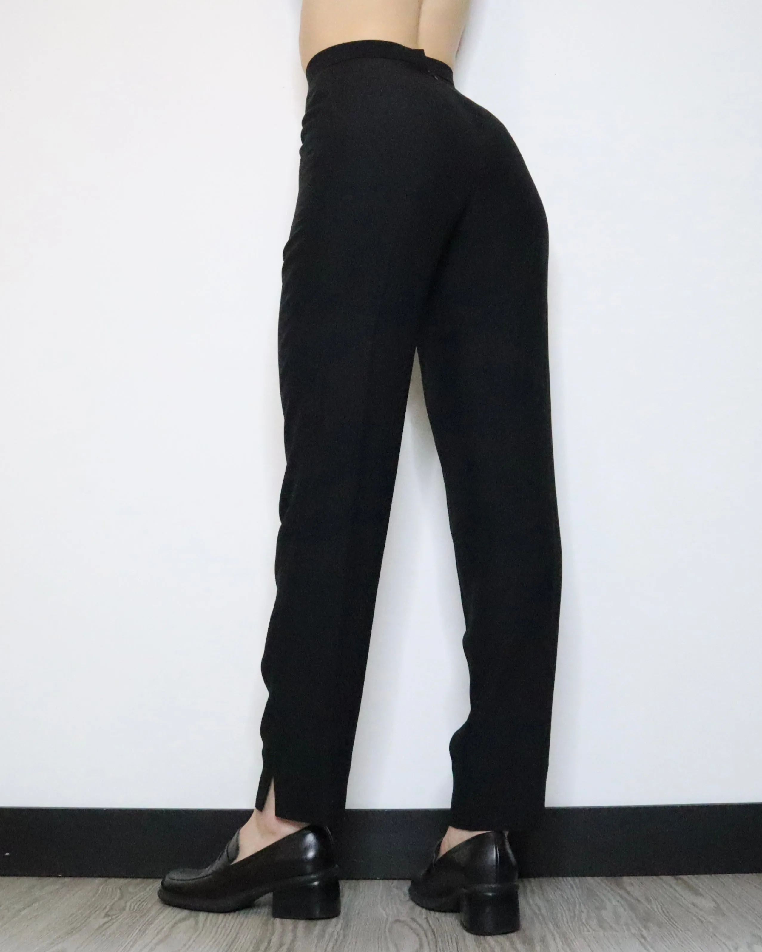 Black High Waisted Pants (XS-S) 
