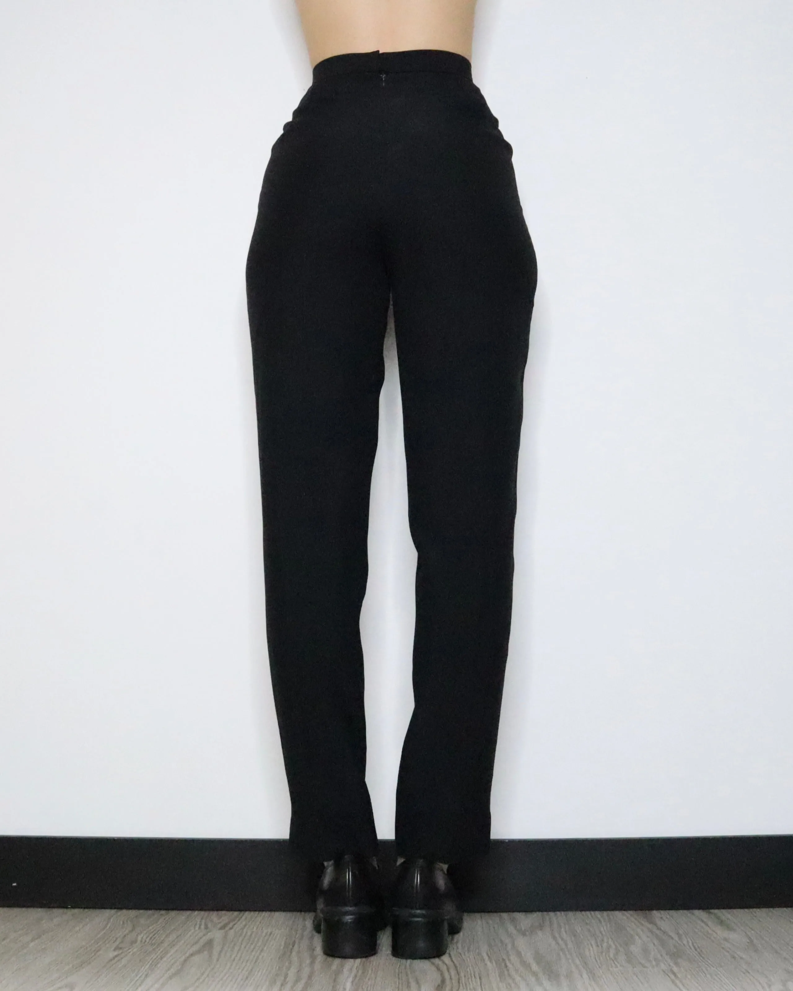 Black High Waisted Pants (XS-S) 
