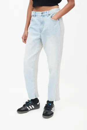 Blue & Grey Sweatpant Ride Clash Jeans