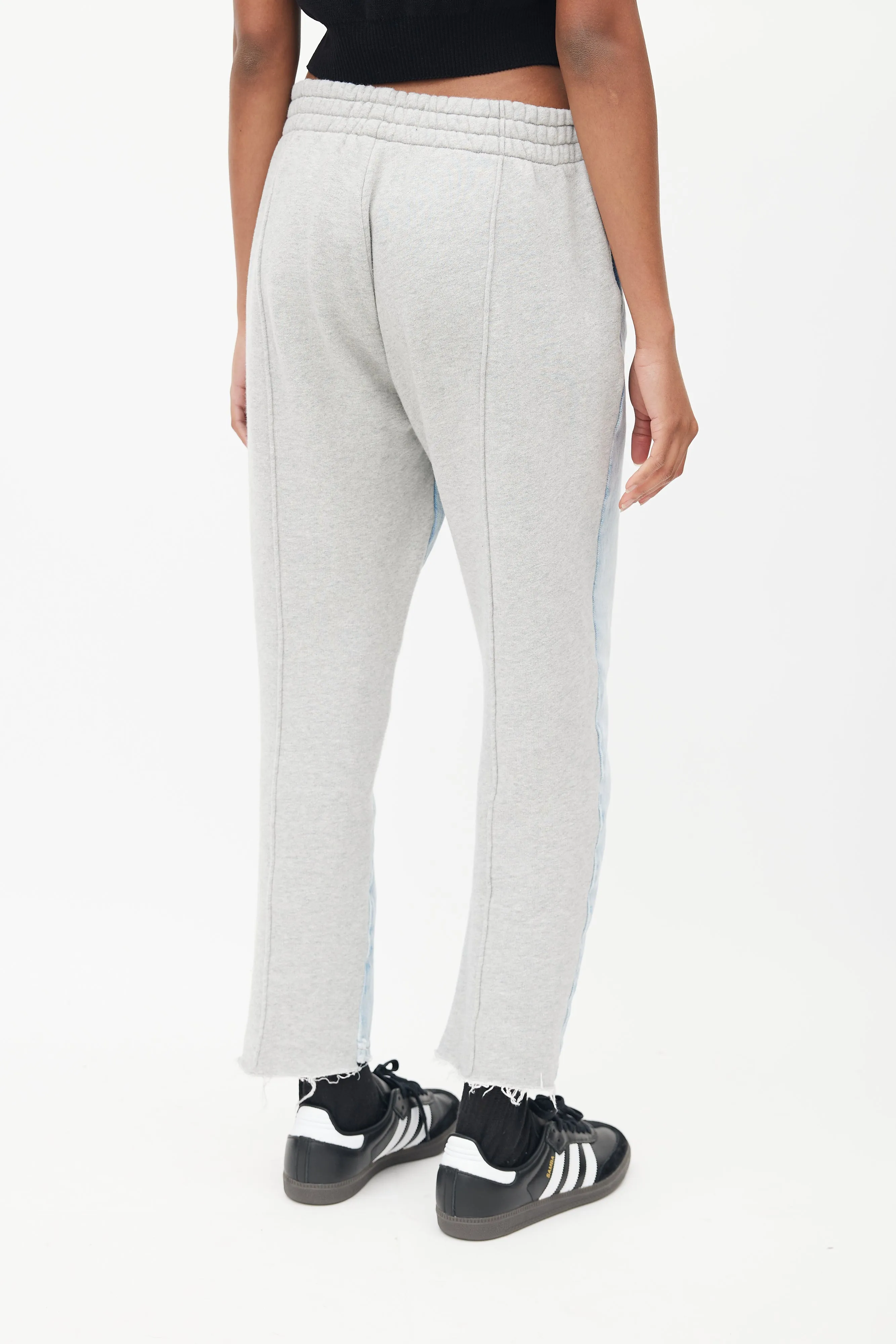 Blue & Grey Sweatpant Ride Clash Jeans