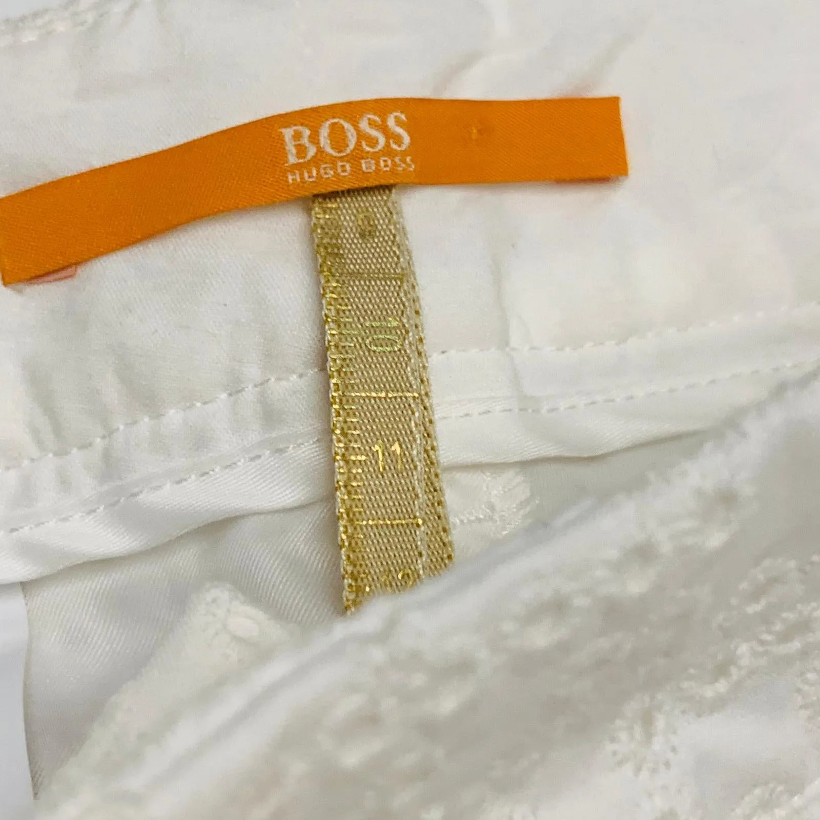 BOSS HUGO BOSS White Ladies Dress Pants Trousers Size UK 12 W33 L25