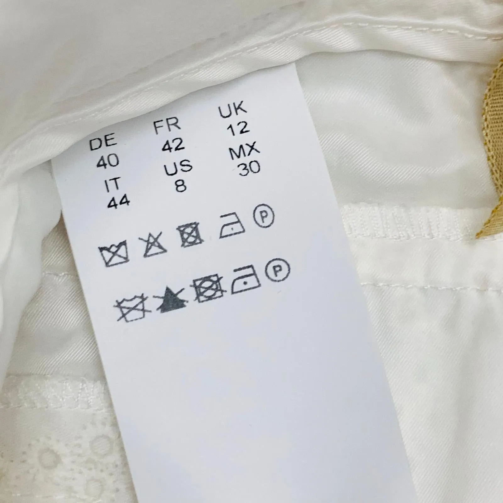 BOSS HUGO BOSS White Ladies Dress Pants Trousers Size UK 12 W33 L25