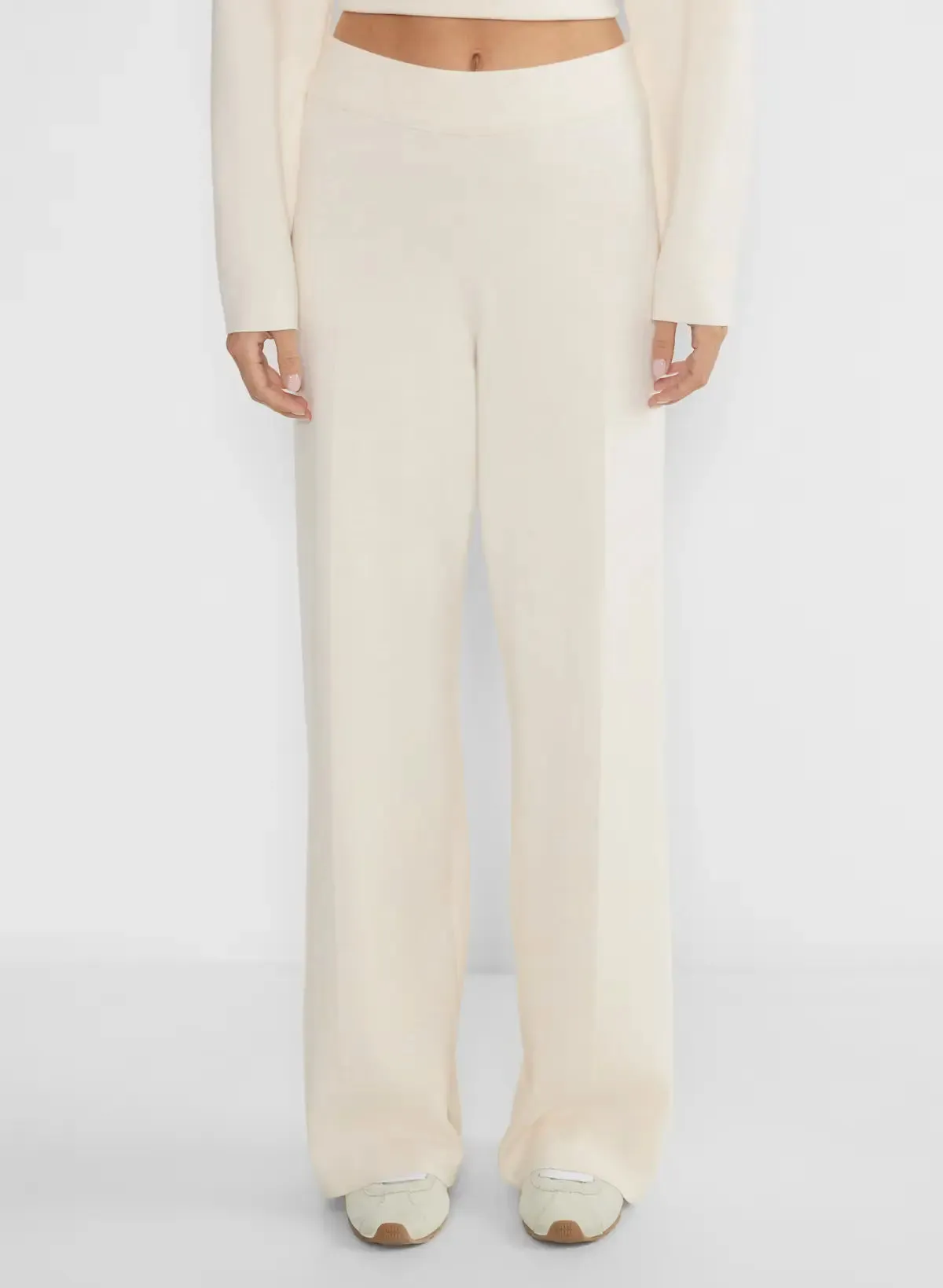 Brit & Boho™ I Dianne High-waisted wide-leg knit pants