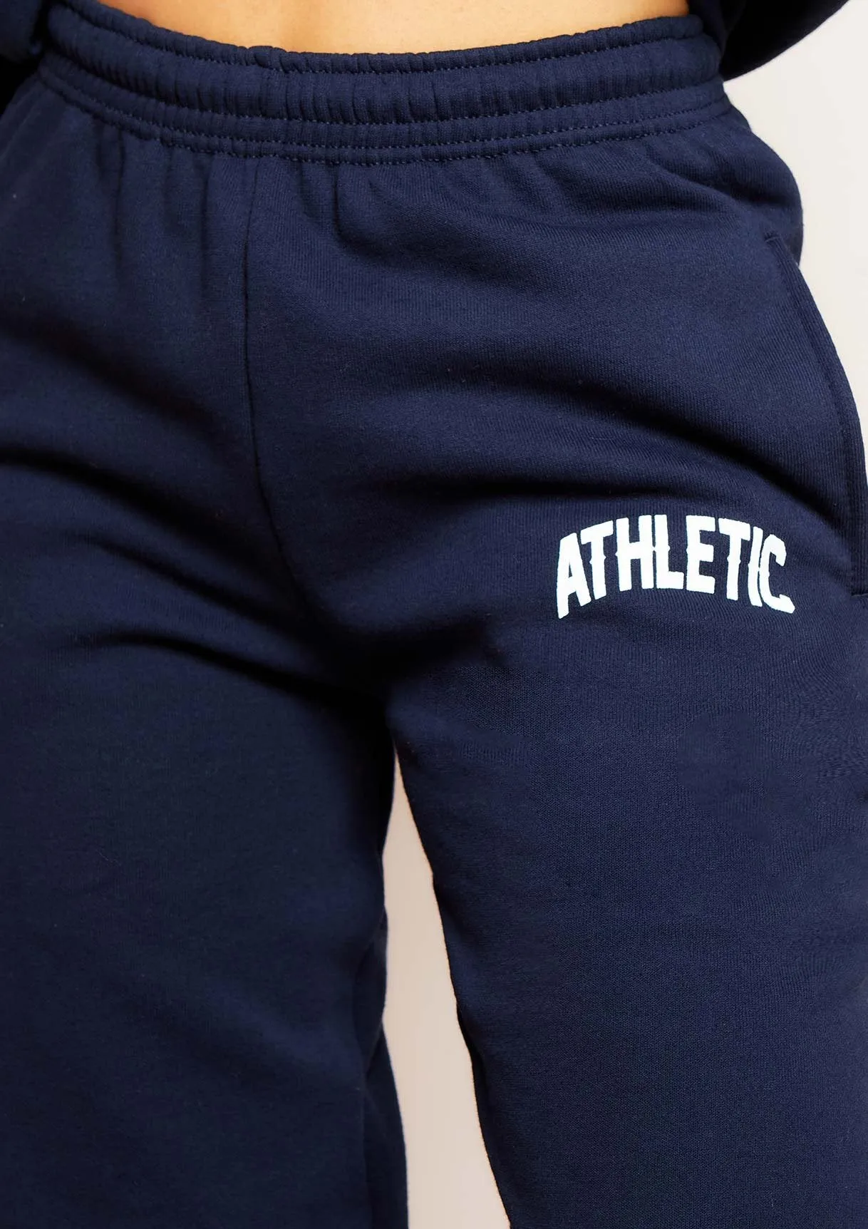 Brooklyn Navy 'Athletic' Slogan Casual Joggers