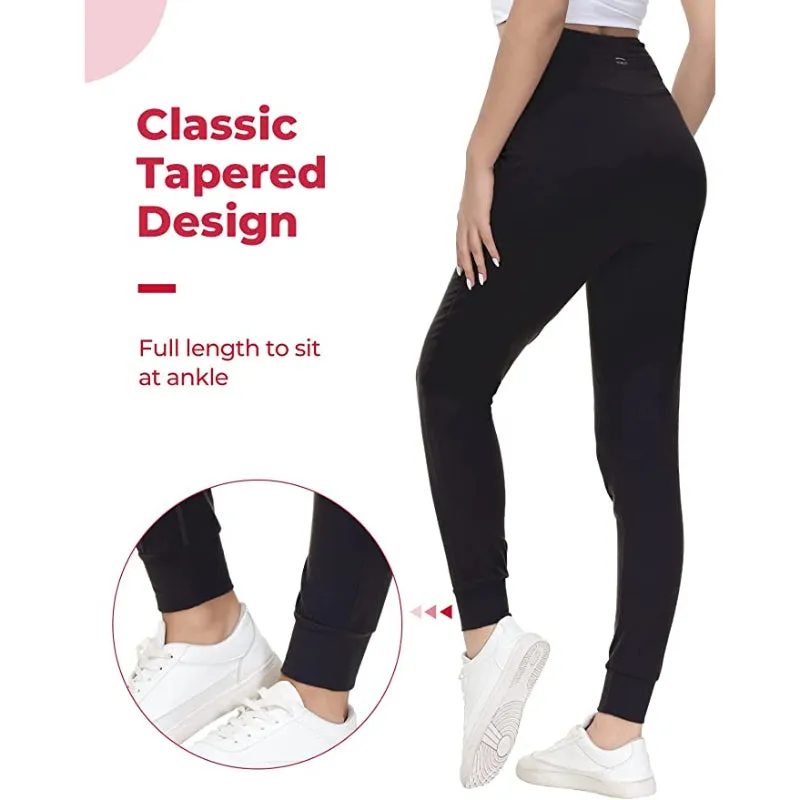 Buttery Soft Sweatpants For Women With 2 Deep Pockets, Tapered Joggers With Drawcord For Athletic Casual Winter