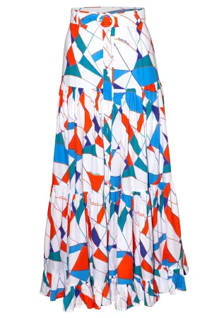 Button Maxi Skirt