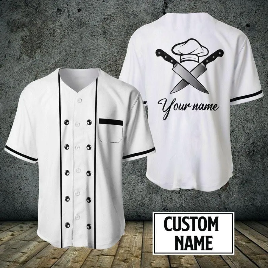 Chef Proud Personalized Baseball Jersey, Gift for Master Chef