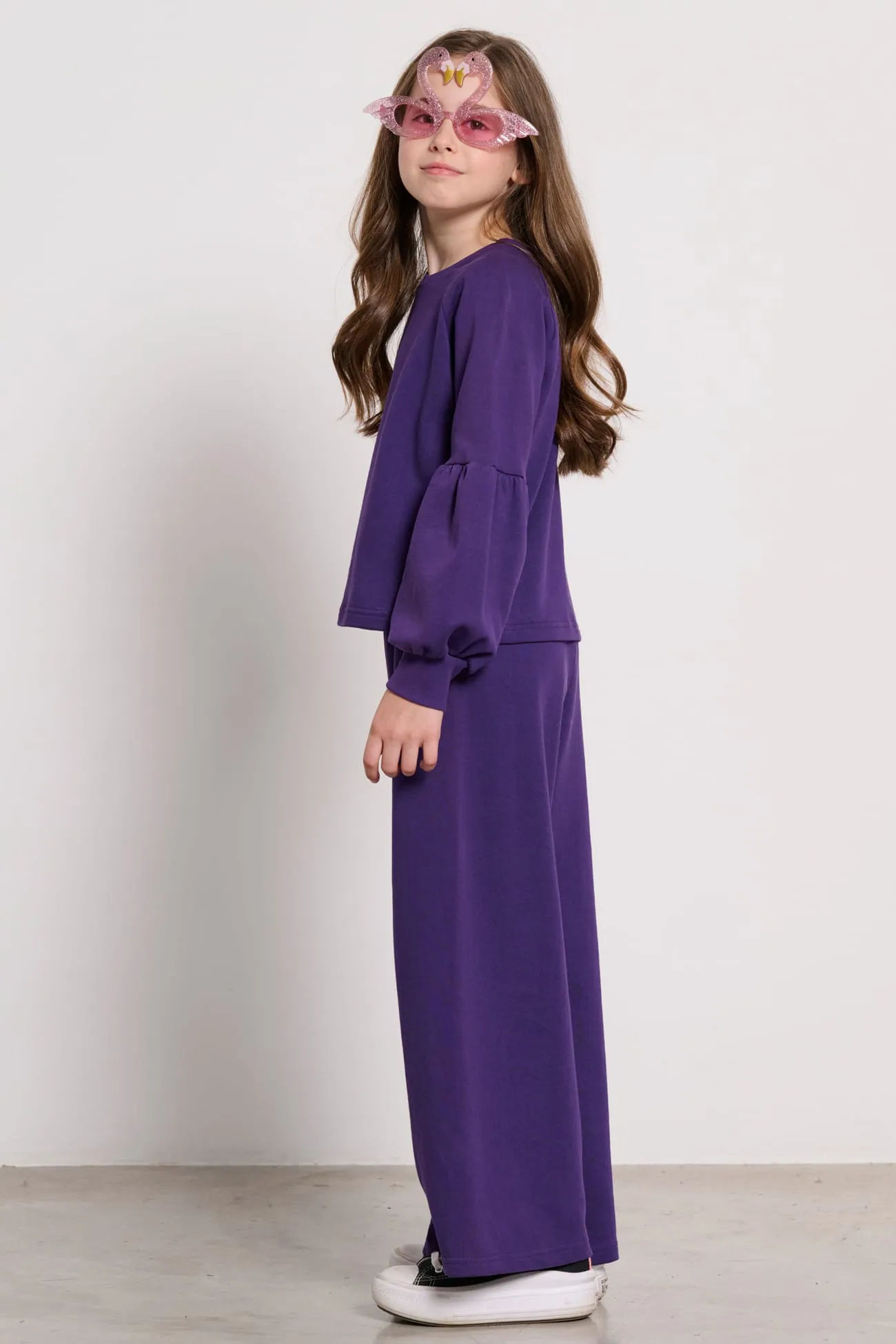 Childrens high-waisted wide pants  IS MORE MiniMe