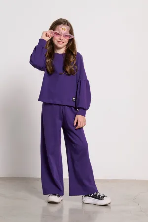Childrens high-waisted wide pants  IS MORE MiniMe