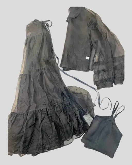CLEMENTINE SKIRT - Black Silk - Best Seller
