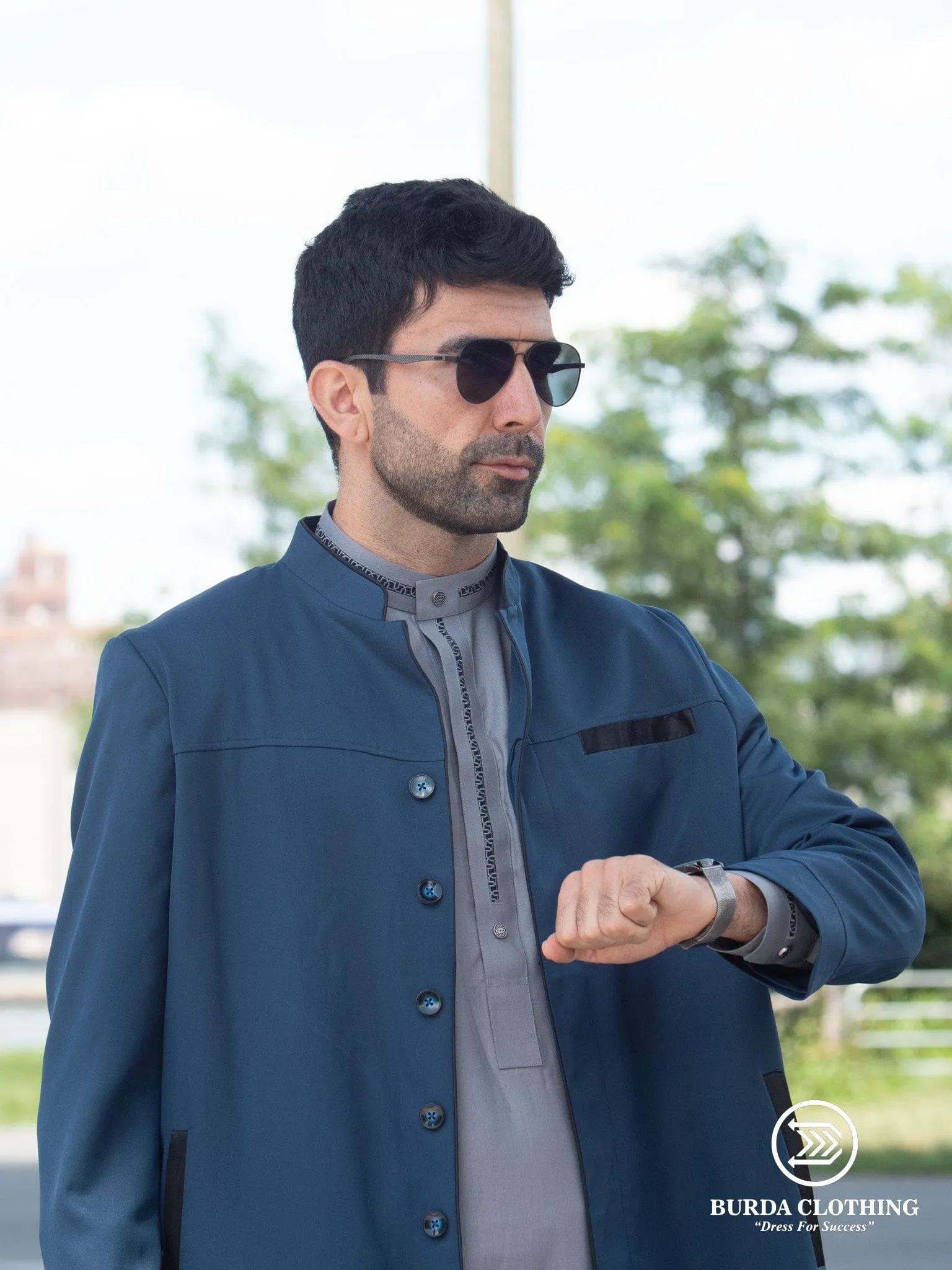 Cobalt Blue Overcoat