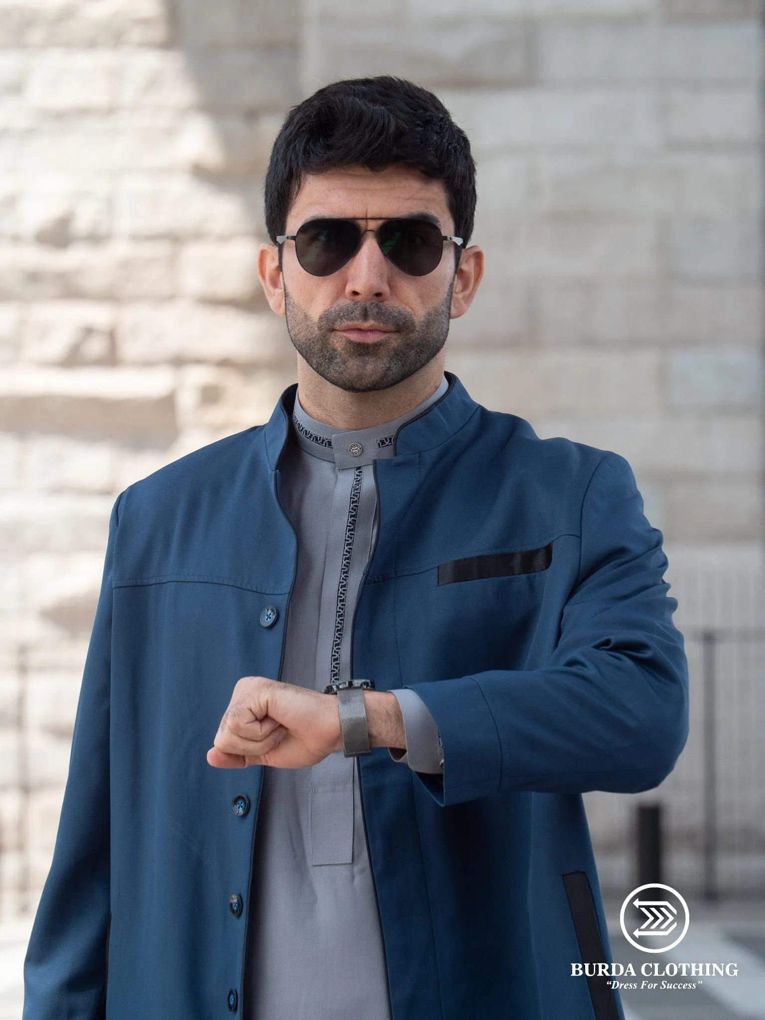 Cobalt Blue Overcoat