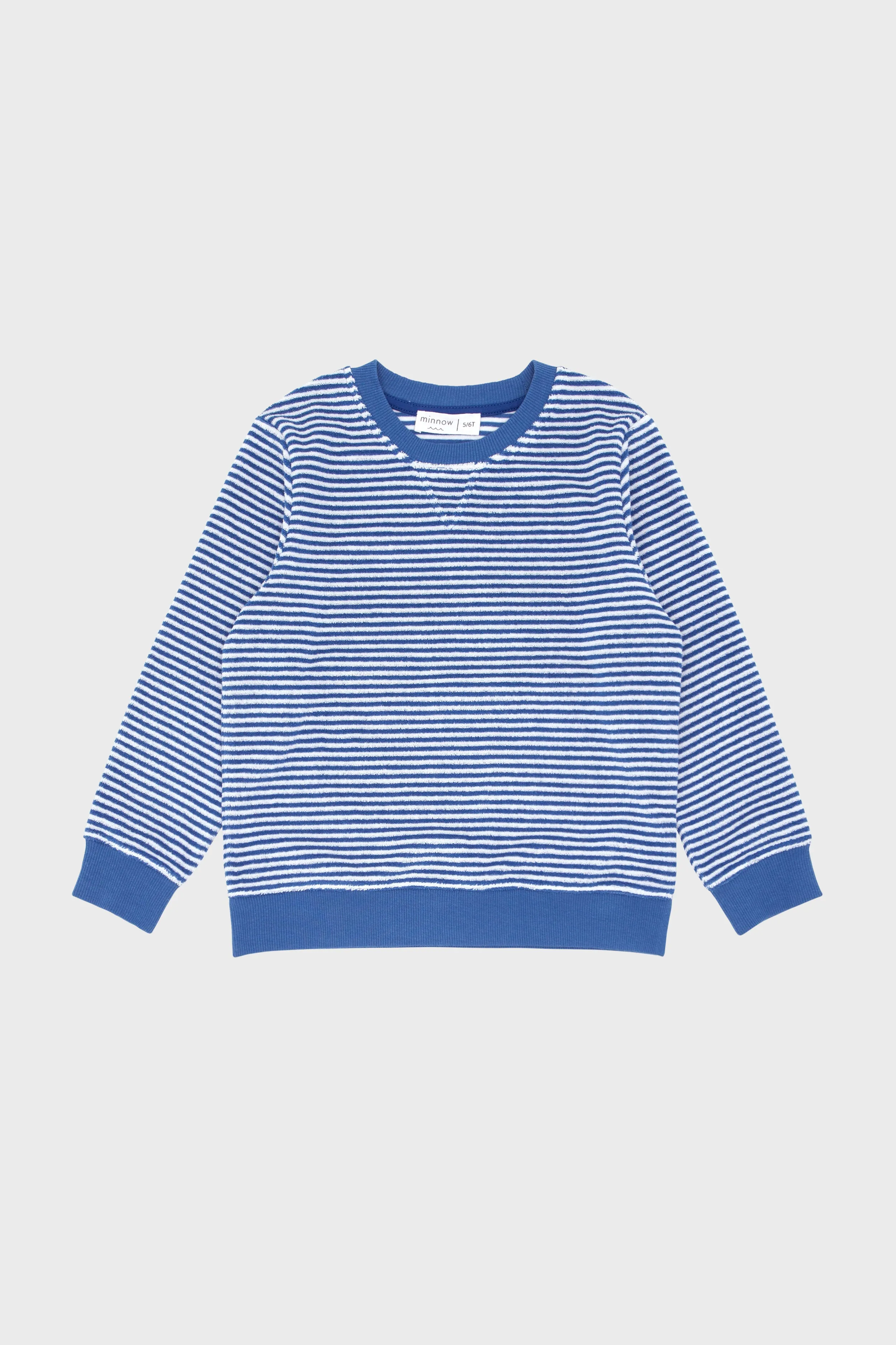Cove Blue Stripe French Terry Sweatshirt
