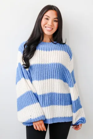 Cozy Aesthetic Striped Oversized Sweater