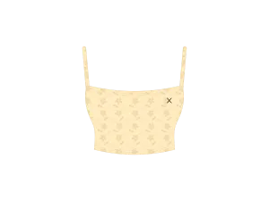 Creme Eyelet Lace Backless Top
