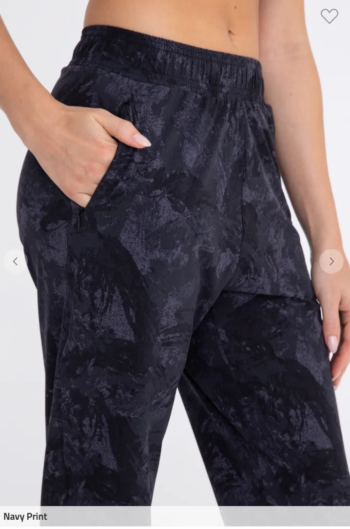 Dark Brush Stroke Active Joggers  by Mono B - Final Sale