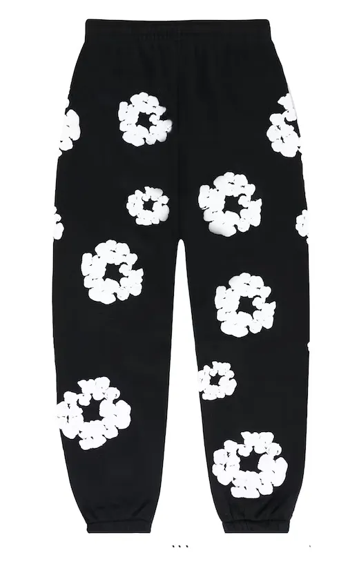 Denim Tears The Cotton Wreath Sweatpants Black