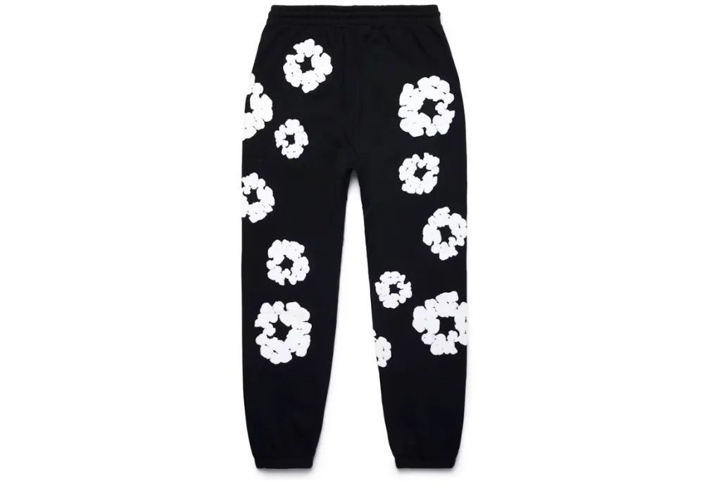 Denim Tears The Cotton Wreath Sweatpants Black