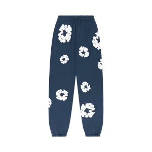 Denim Tears The Cotton Wreath Sweatpants, navy