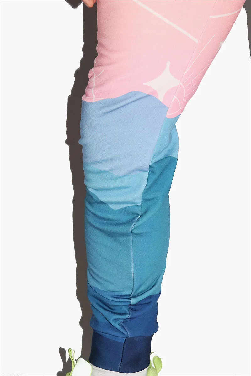 Desert Dusk All Over Print Sweatpants- Pink
